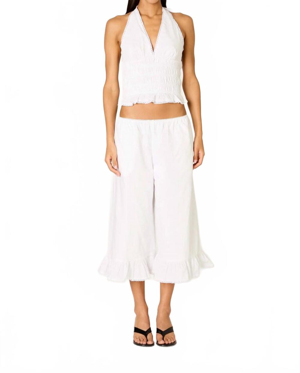 NEW NIA women's viento pant in white